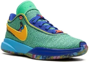 Nike Kids LeBron 20 Kaleidoscope sneakers Green