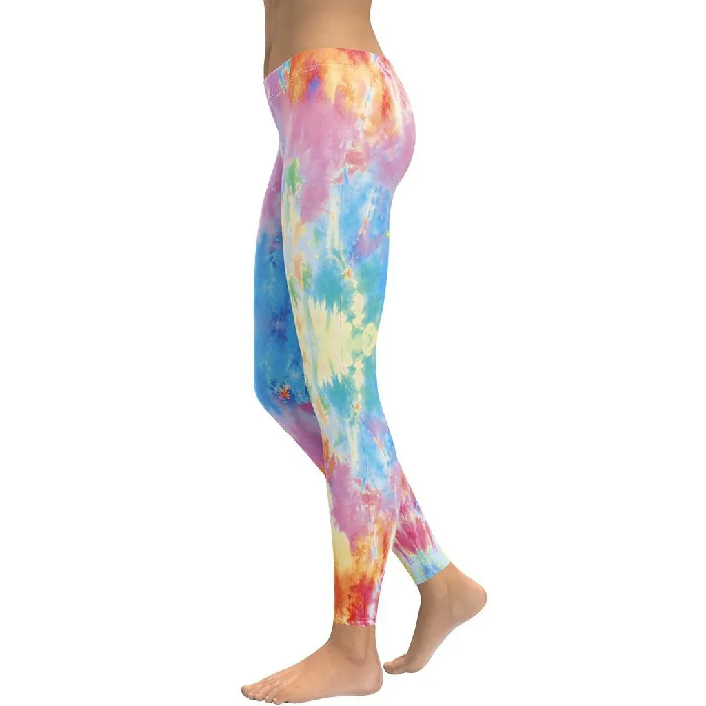 Pastel Tie Dye Leggings