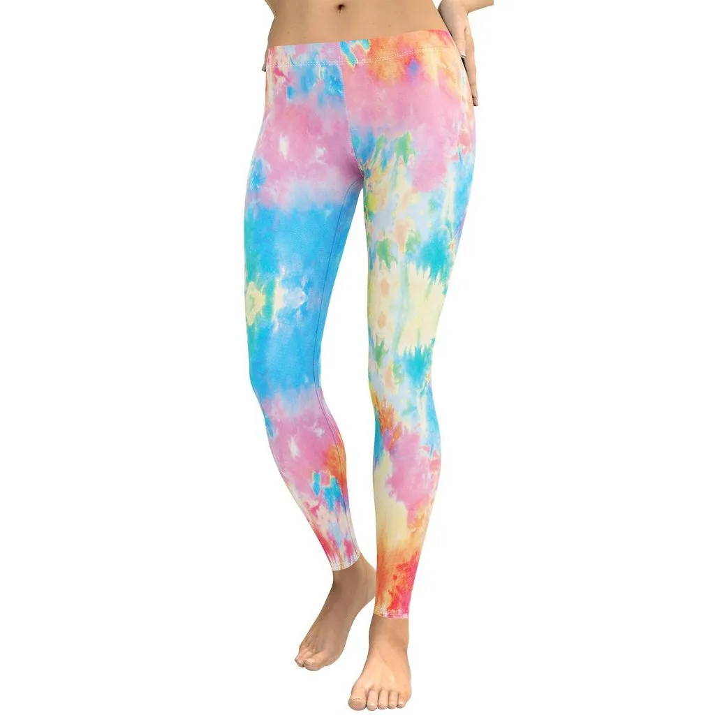 Pastel Tie Dye Leggings