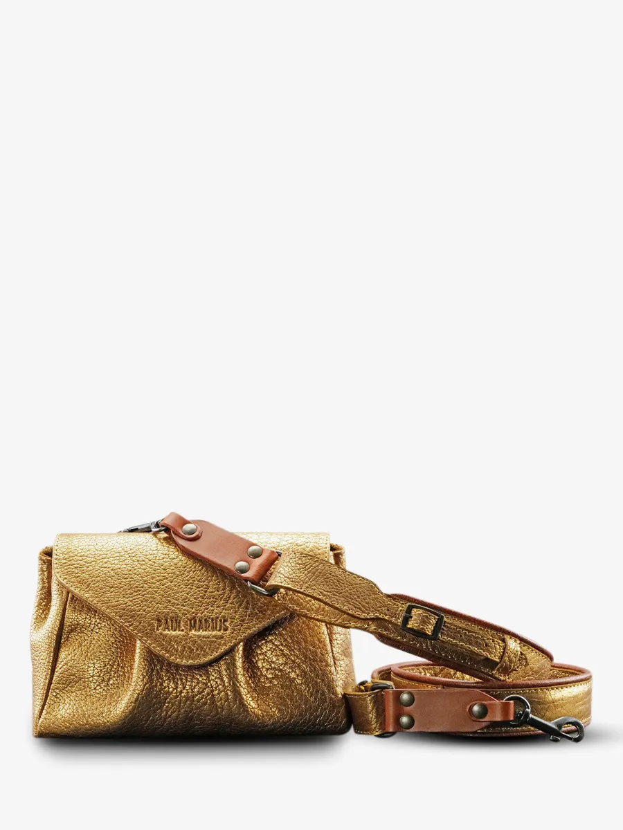 paulmarius leather shoulder bag for women Gold - Suzon S Gold | PAUL MARIUS