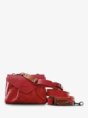 paulmarius leather shoulder bag for women Red - Suzon S Carmine Red | PAUL MARIUS