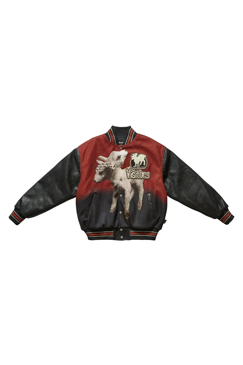 Pearl Ram Embroidered Varsity Jacket