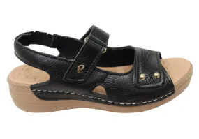 Pegada Jannie Womens Comfortable Leather Sandals Made In Brazil