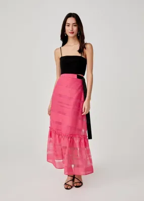 Peggy Jacquard Maxi Skirt