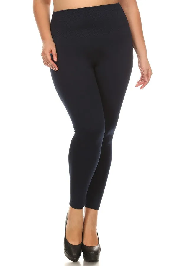 Plus Size Fleece Lined Seamless Leggings