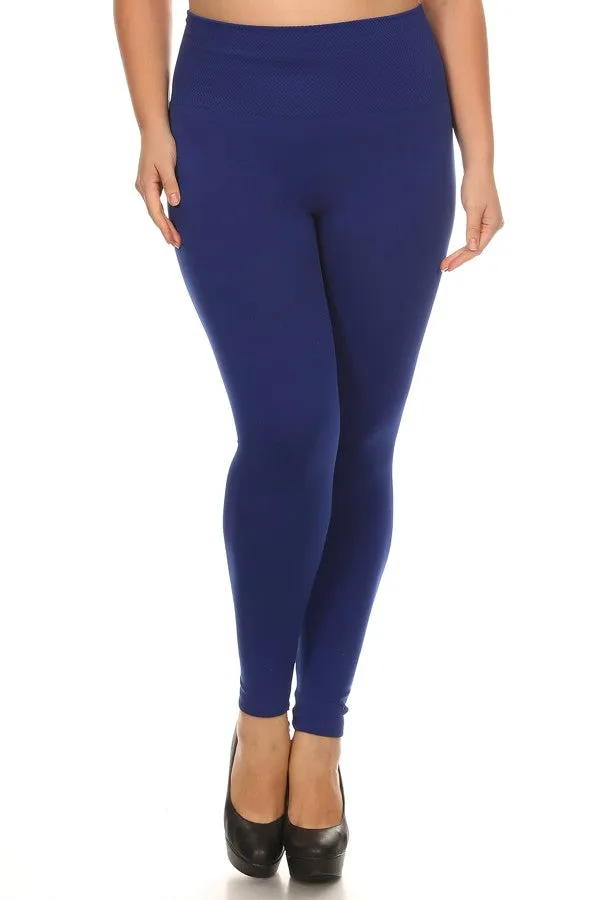 Plus Size Fleece Lined Seamless Leggings