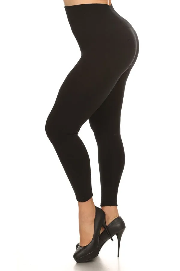 Plus Size Fleece Lined Seamless Leggings