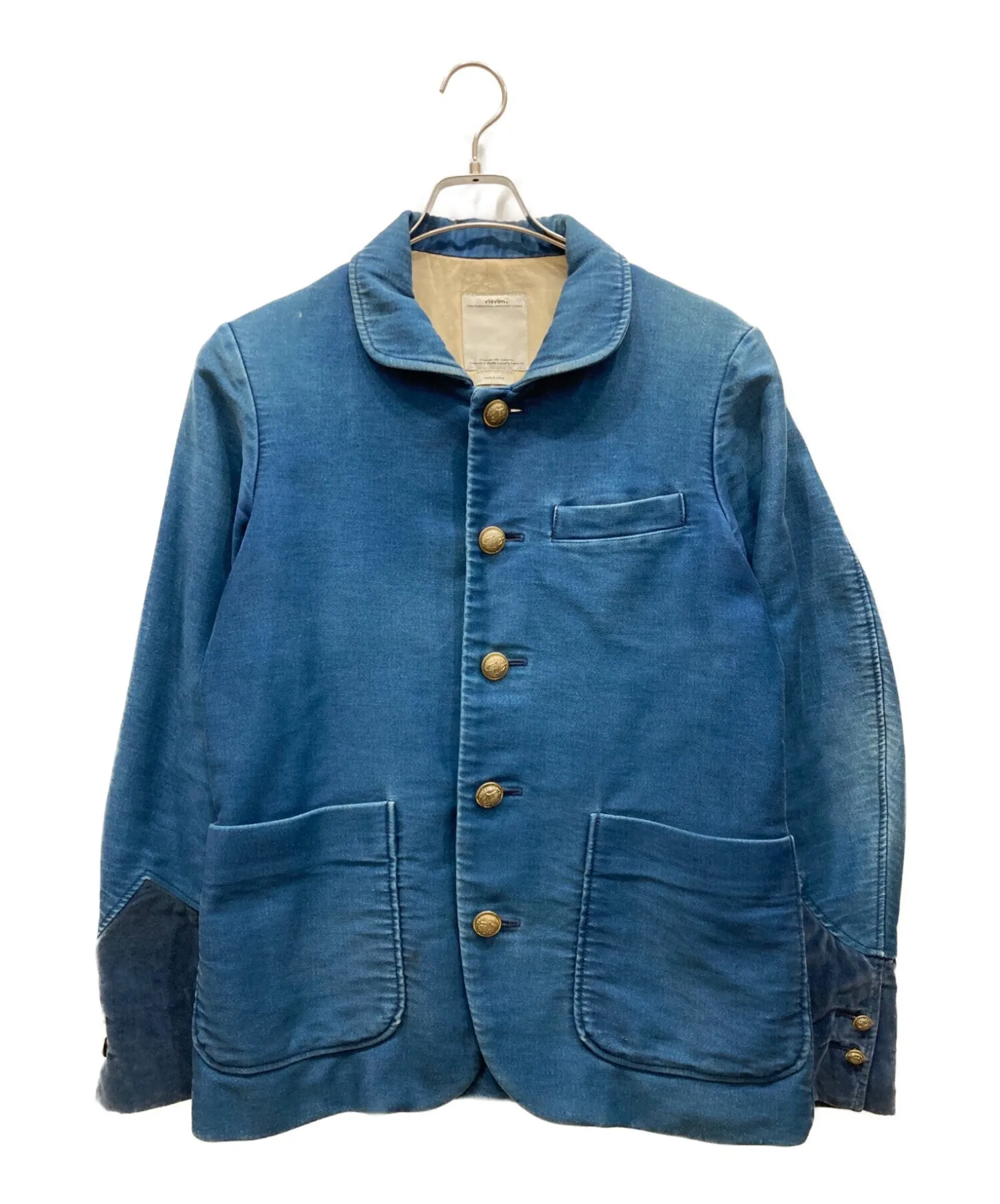 [Pre-owned] VISVIM 13A/W F.I.L exclusive POTOMAC JKT DMGD MOLESKIN Vintage processed Potomac jacket Indigo switchover