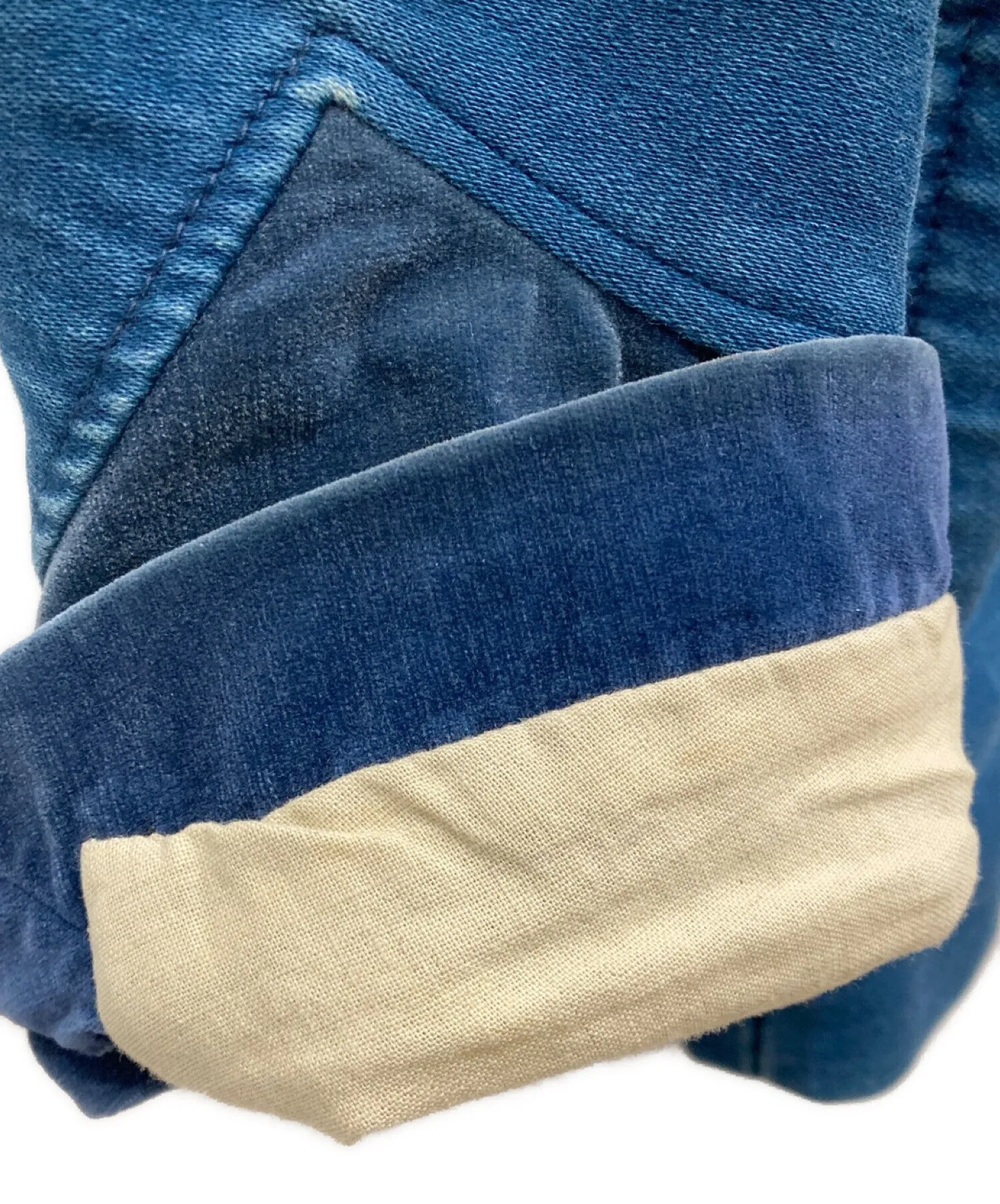 [Pre-owned] VISVIM 13A/W F.I.L exclusive POTOMAC JKT DMGD MOLESKIN Vintage processed Potomac jacket Indigo switchover