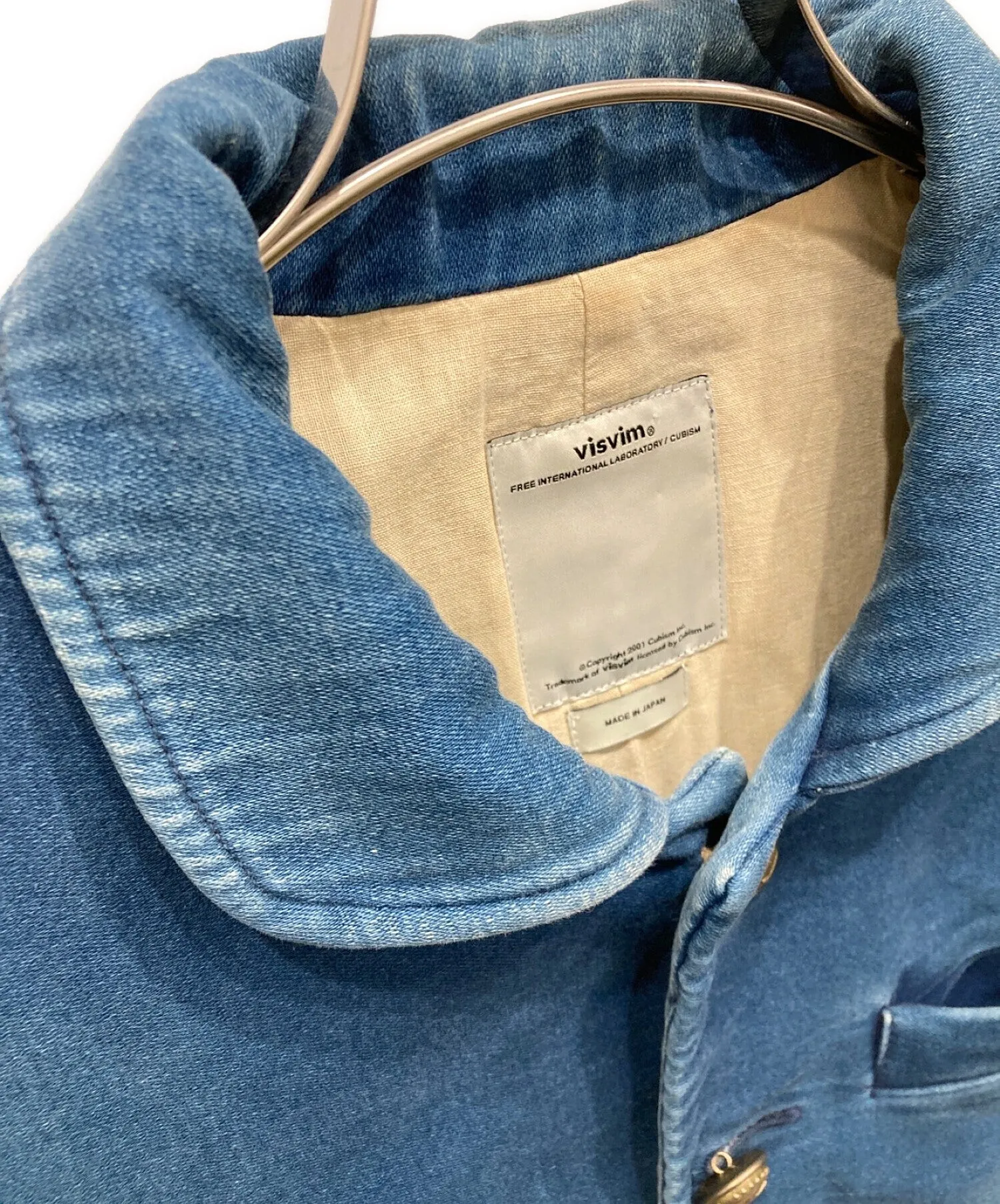 [Pre-owned] VISVIM 13A/W F.I.L exclusive POTOMAC JKT DMGD MOLESKIN Vintage processed Potomac jacket Indigo switchover