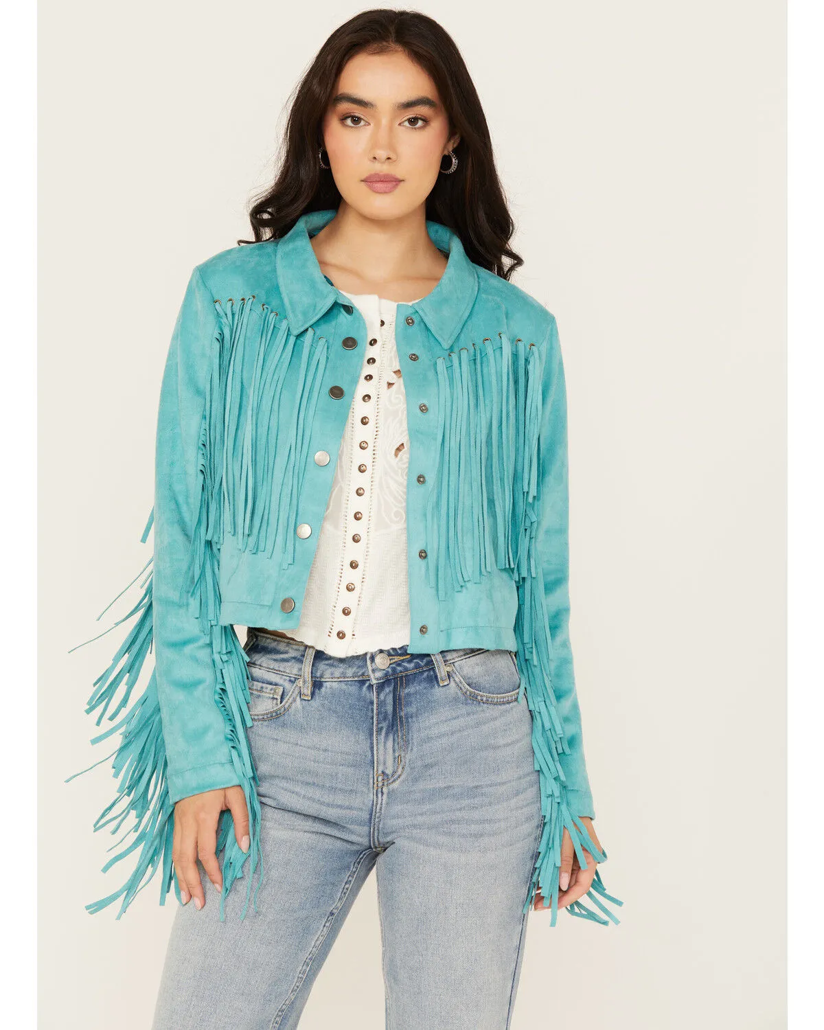 Product Name:  Powder River Outfitters Women's Micro Suede Fringe Jacket