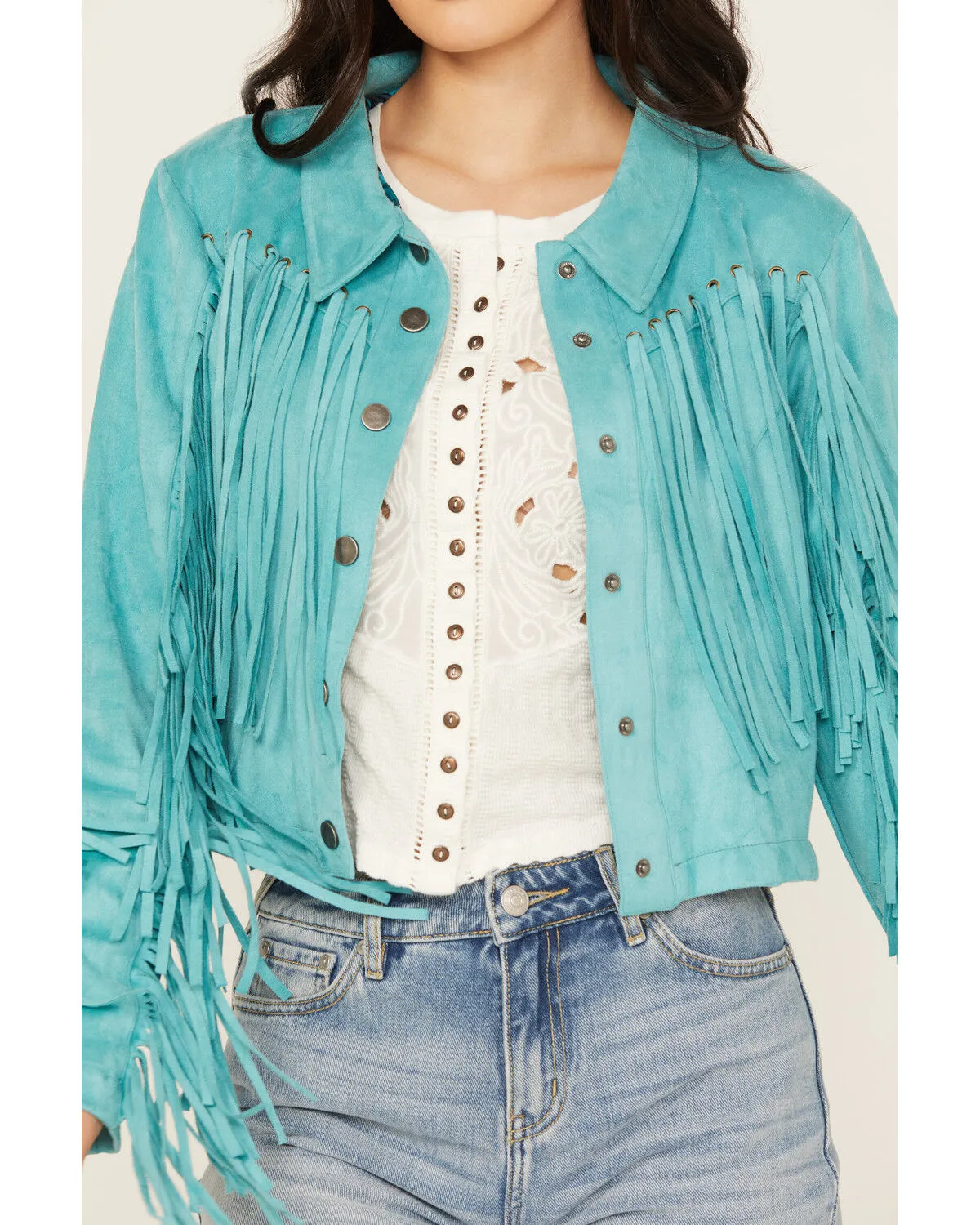 Product Name:  Powder River Outfitters Women's Micro Suede Fringe Jacket