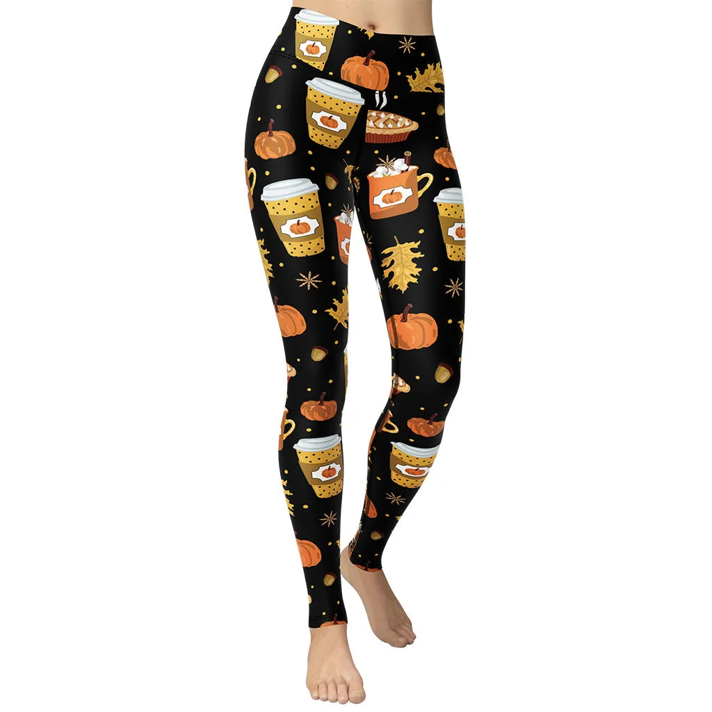 Pumpkin Season Yoga Leggings