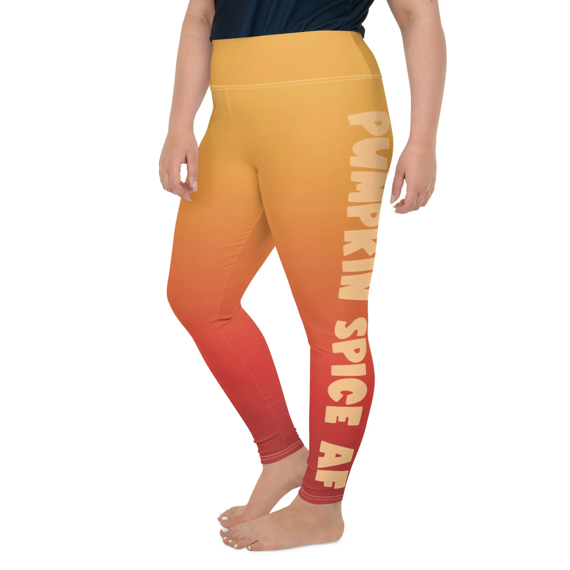 Pumpkin Spice AF Plus Size Leggings