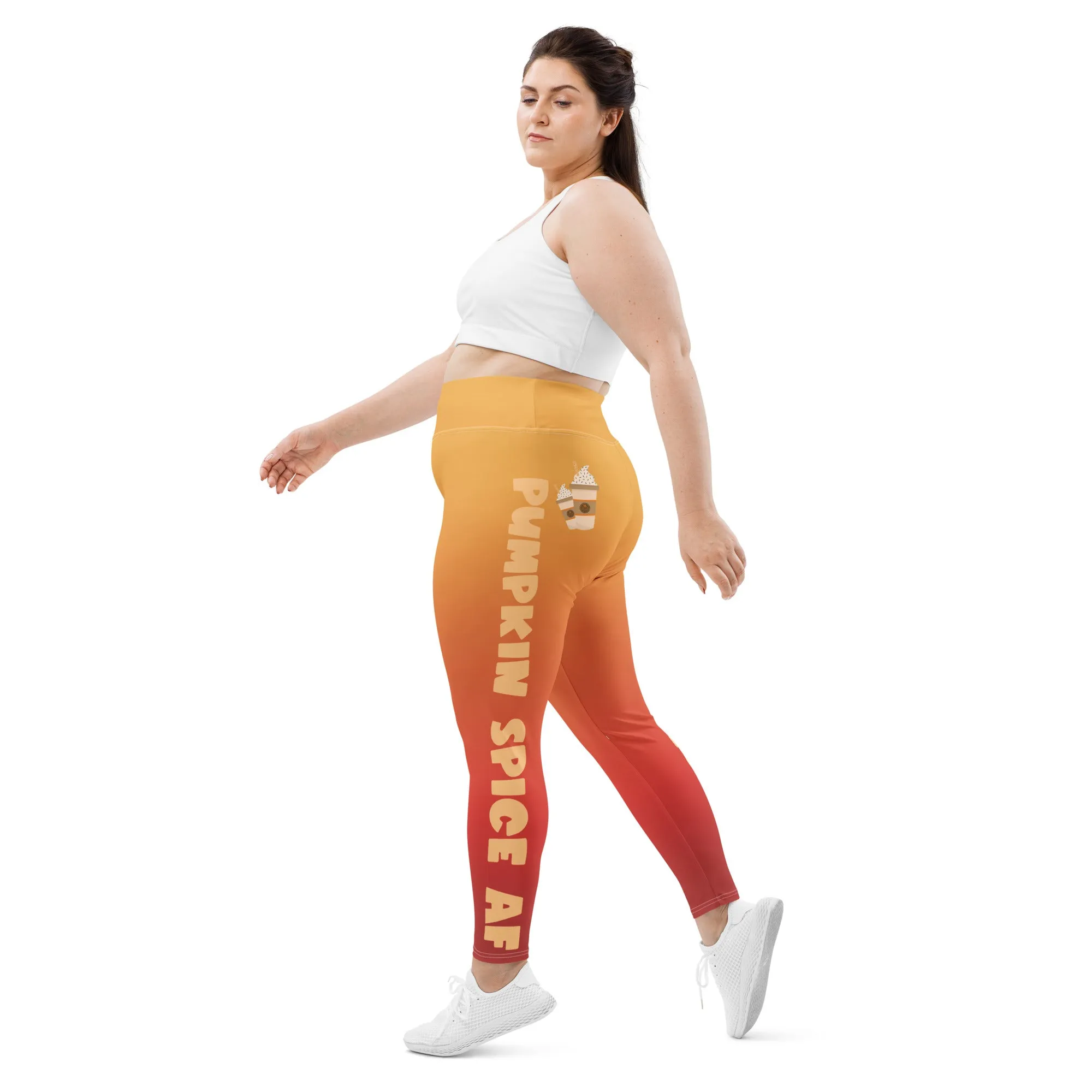 Pumpkin Spice AF Plus Size Leggings