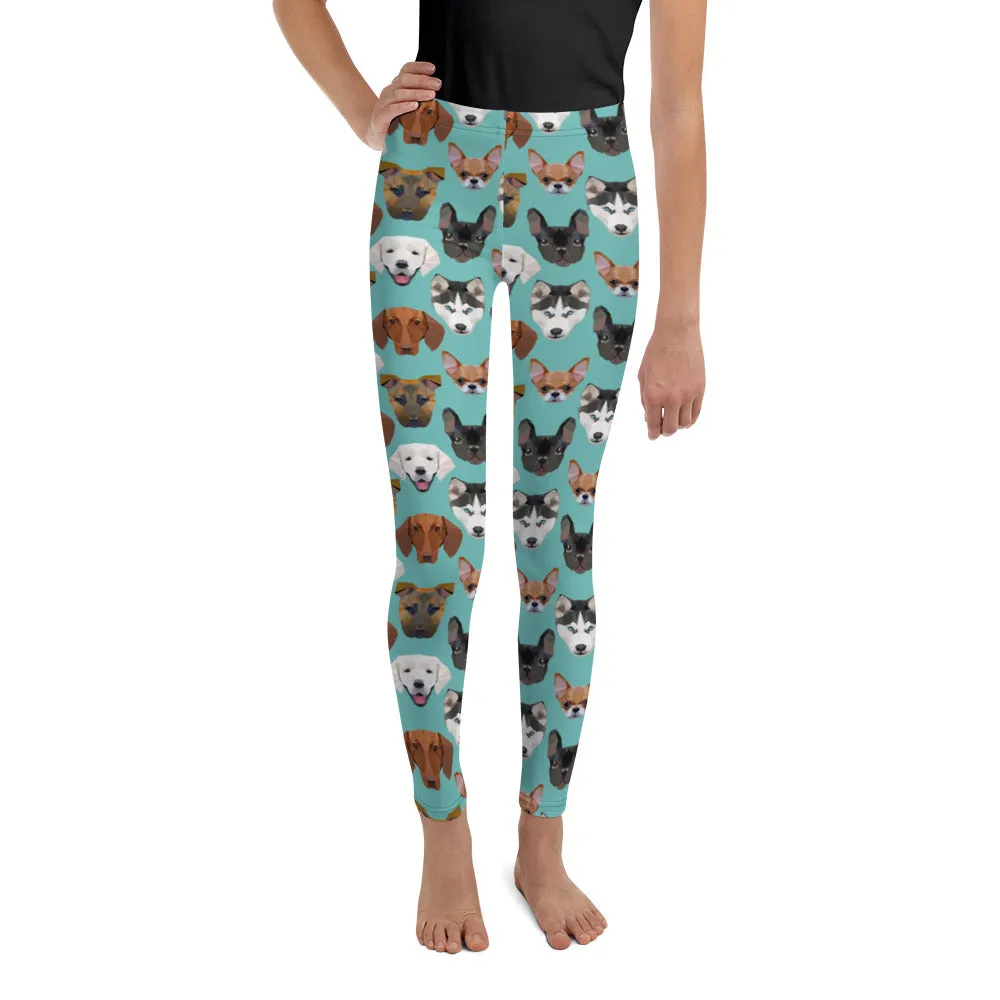 Pup Pattern Youth Leggings