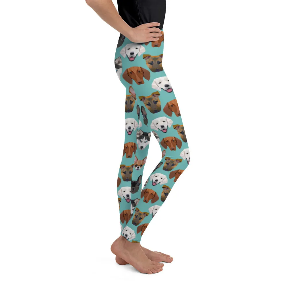 Pup Pattern Youth Leggings