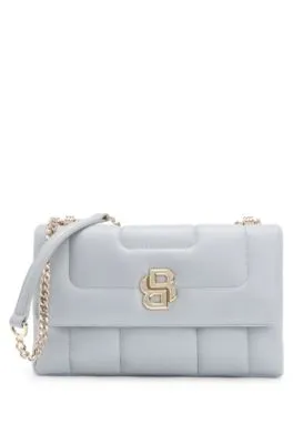 Quilted shoulder bag with Double B monogram hardware