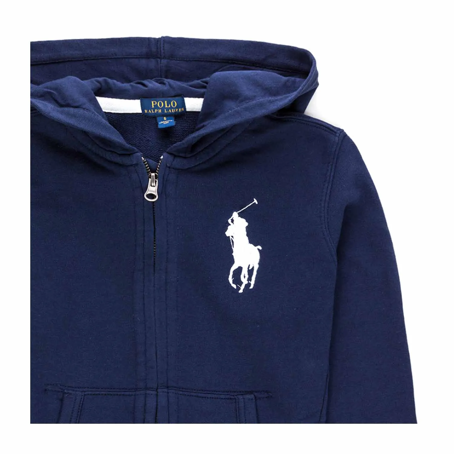 Ralph Lauren Boy And Teen Blue Zip Up Hoodie