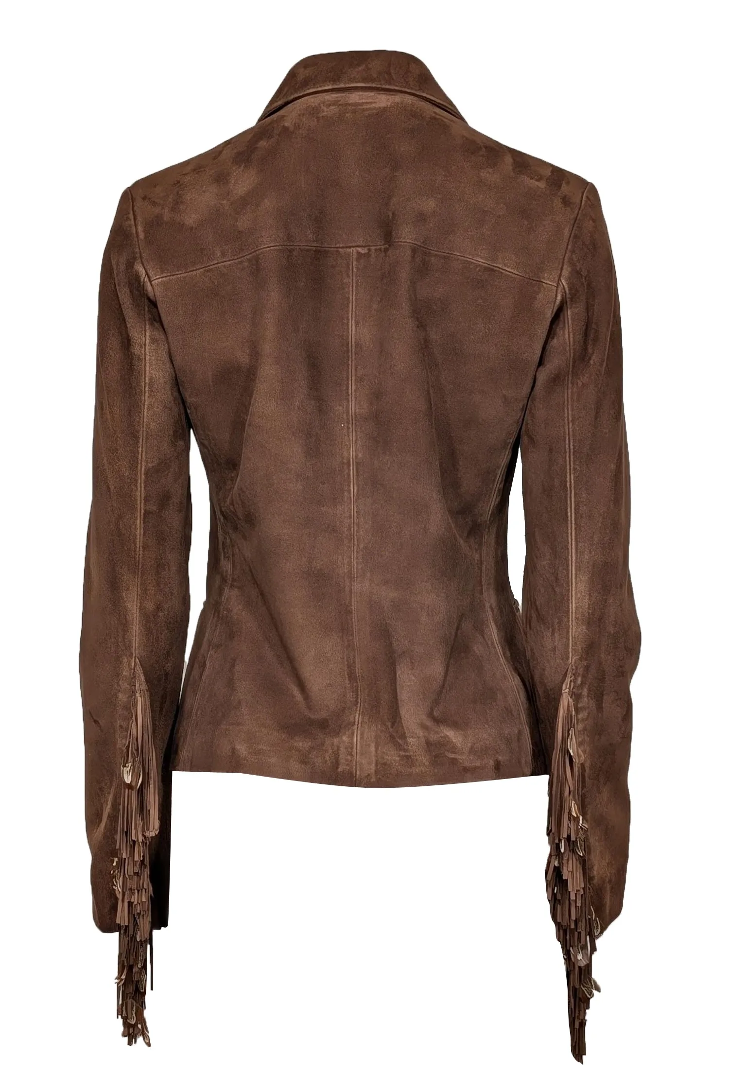 Ralph Lauren - Brown Suede Button Front Jacket Sz 6