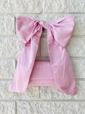 Ramona Bow Shoulder Bag - Powder Pink