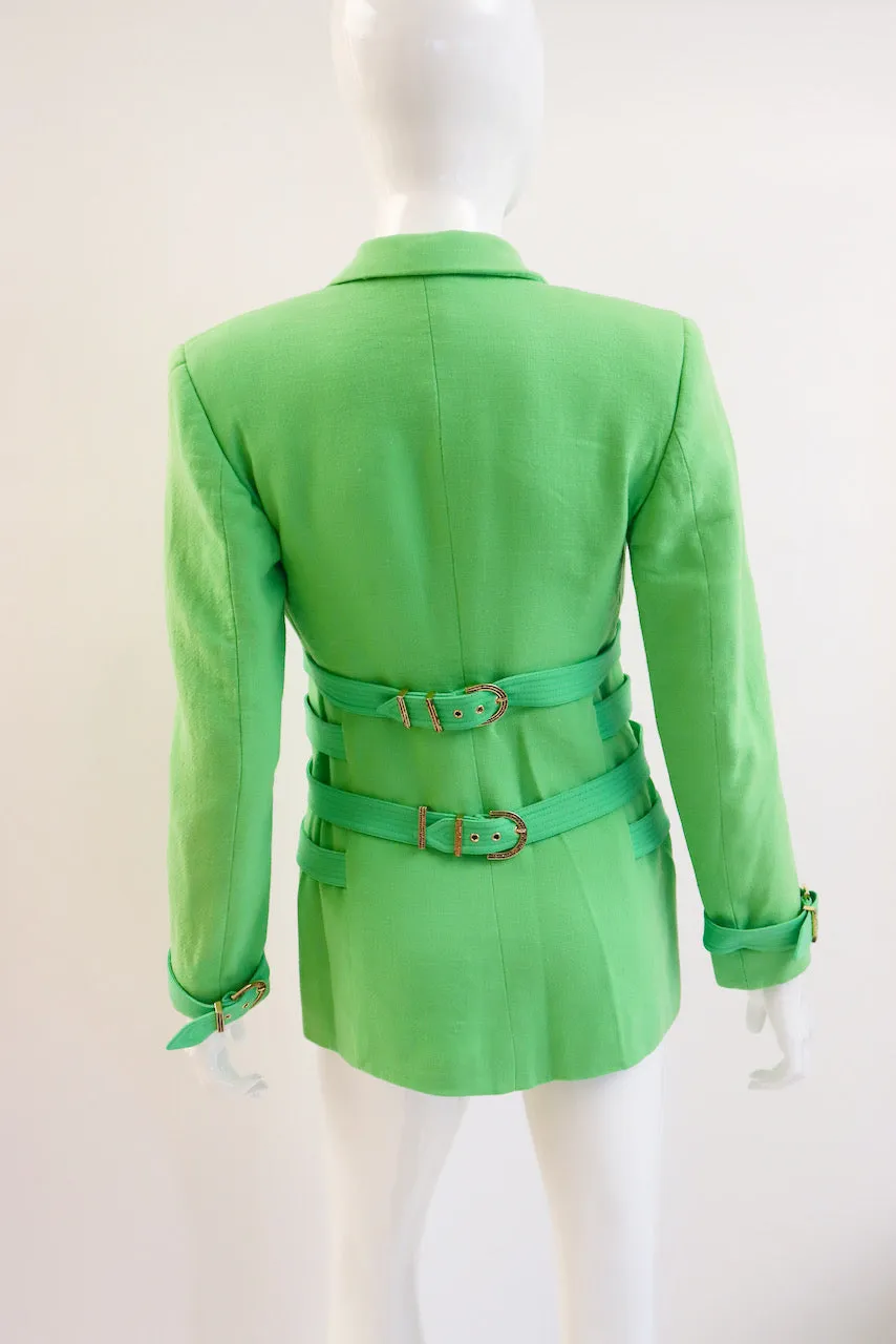 Rare Vintage 90's Istante GIANNI VERSACE Bondage Jacket