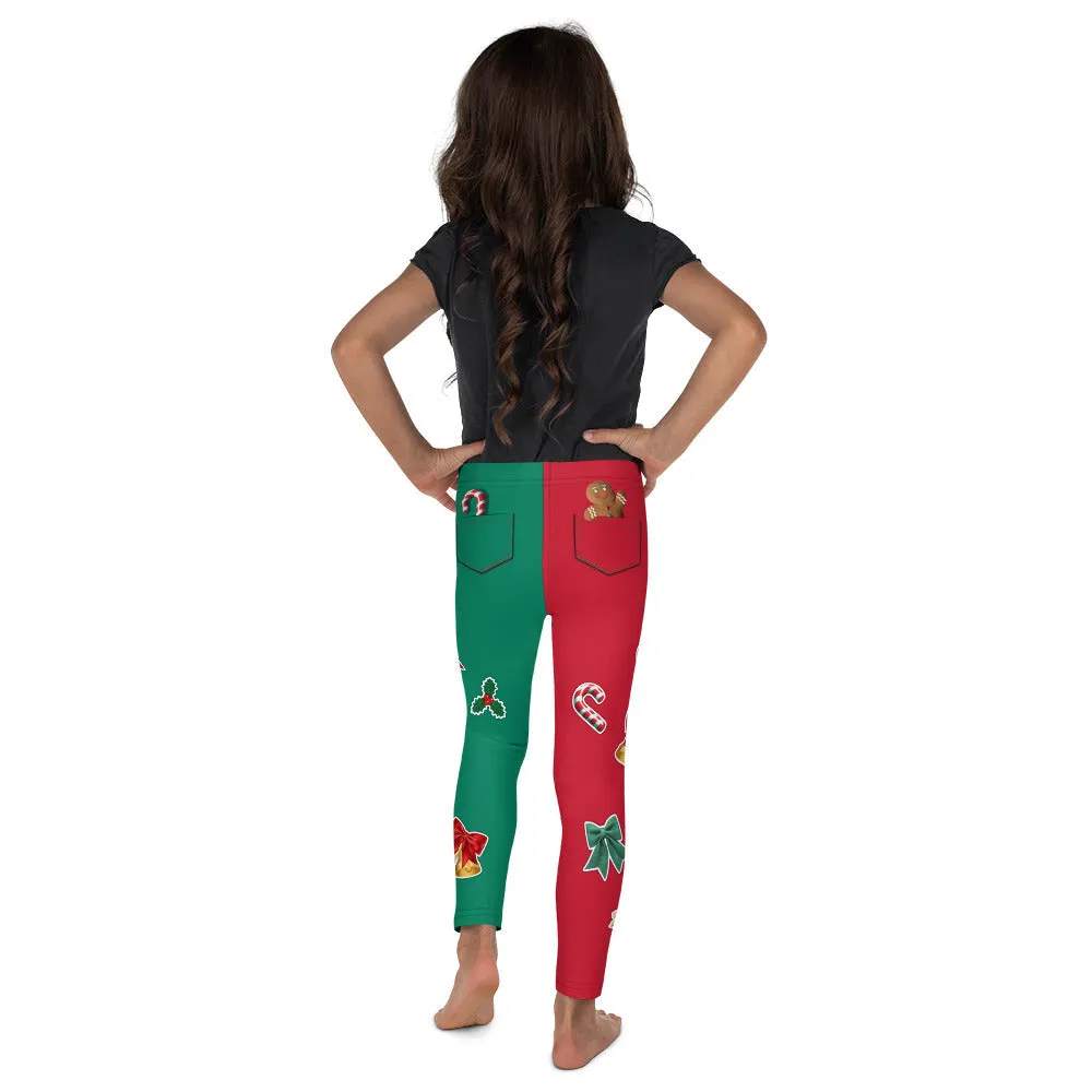 Red & Green Christmas Kid's Leggings