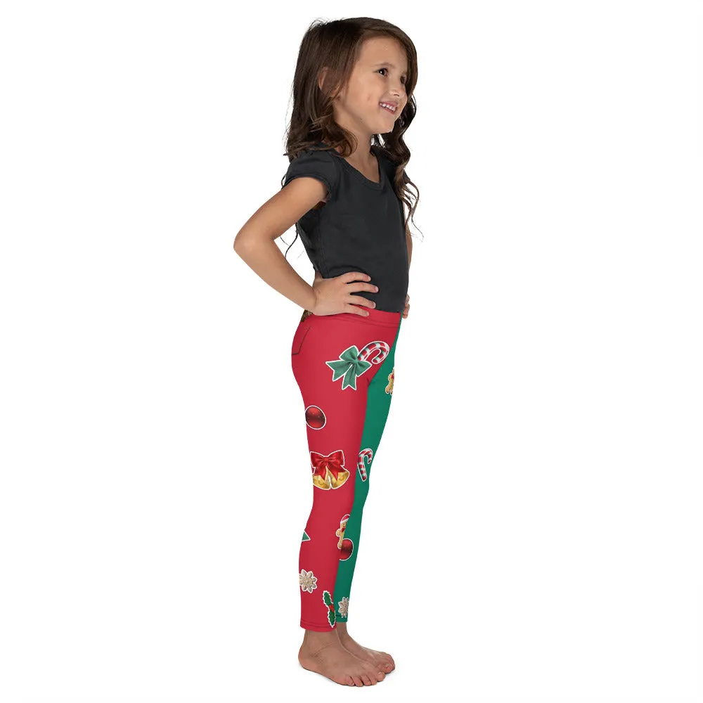 Red & Green Christmas Kid's Leggings