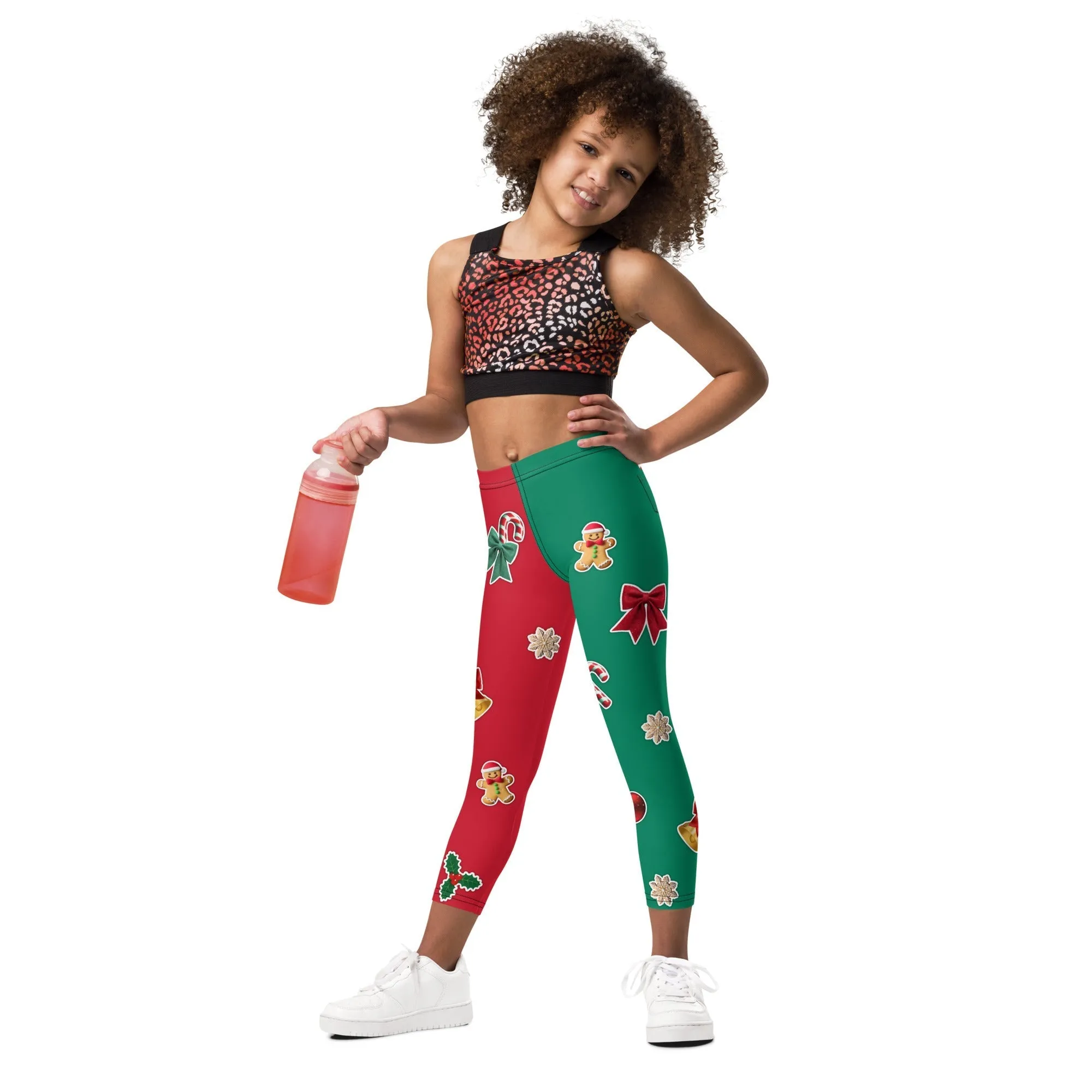 Red & Green Christmas Kid's Leggings