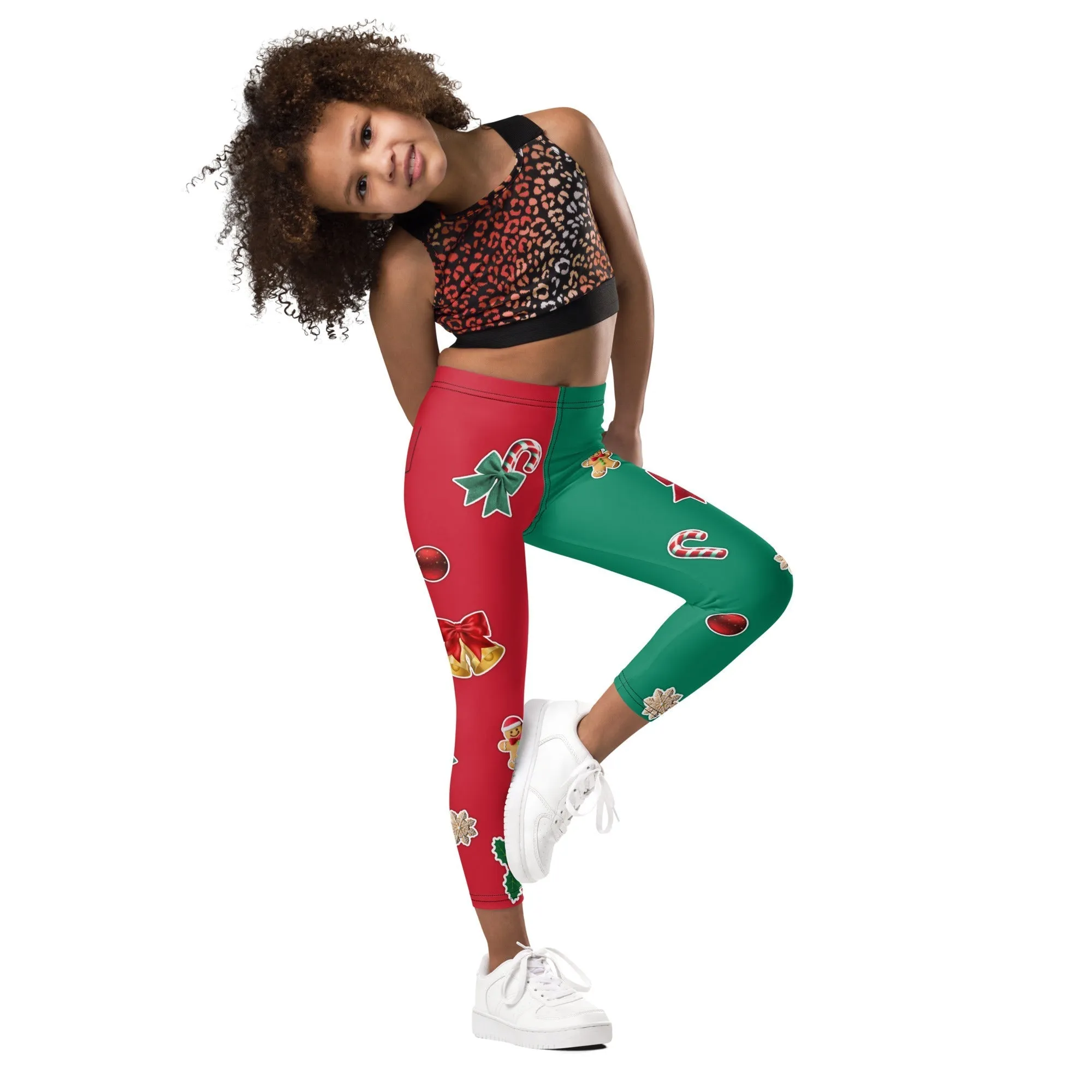 Red & Green Christmas Kid's Leggings