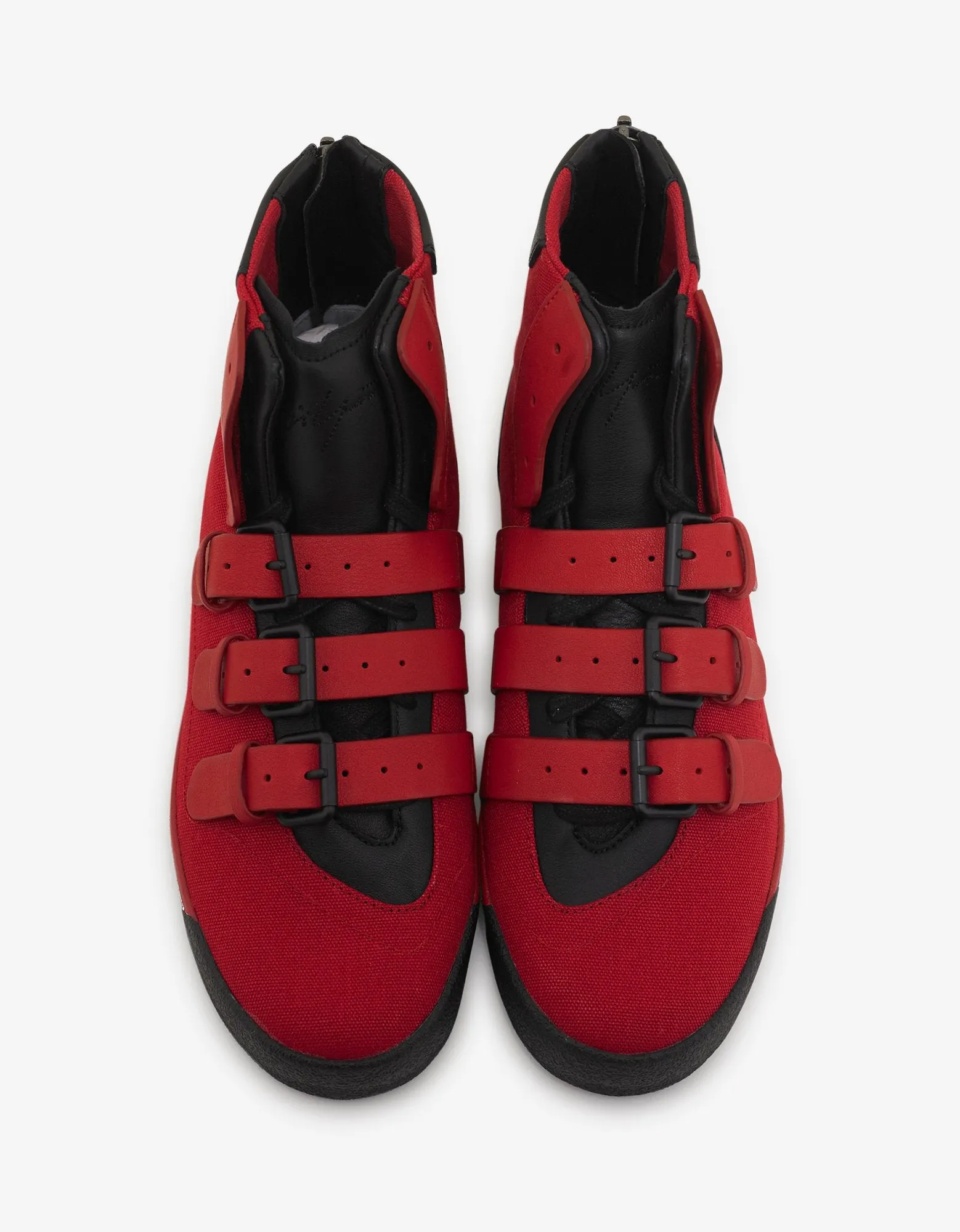 Red YY Middoberuto High Top Trainers