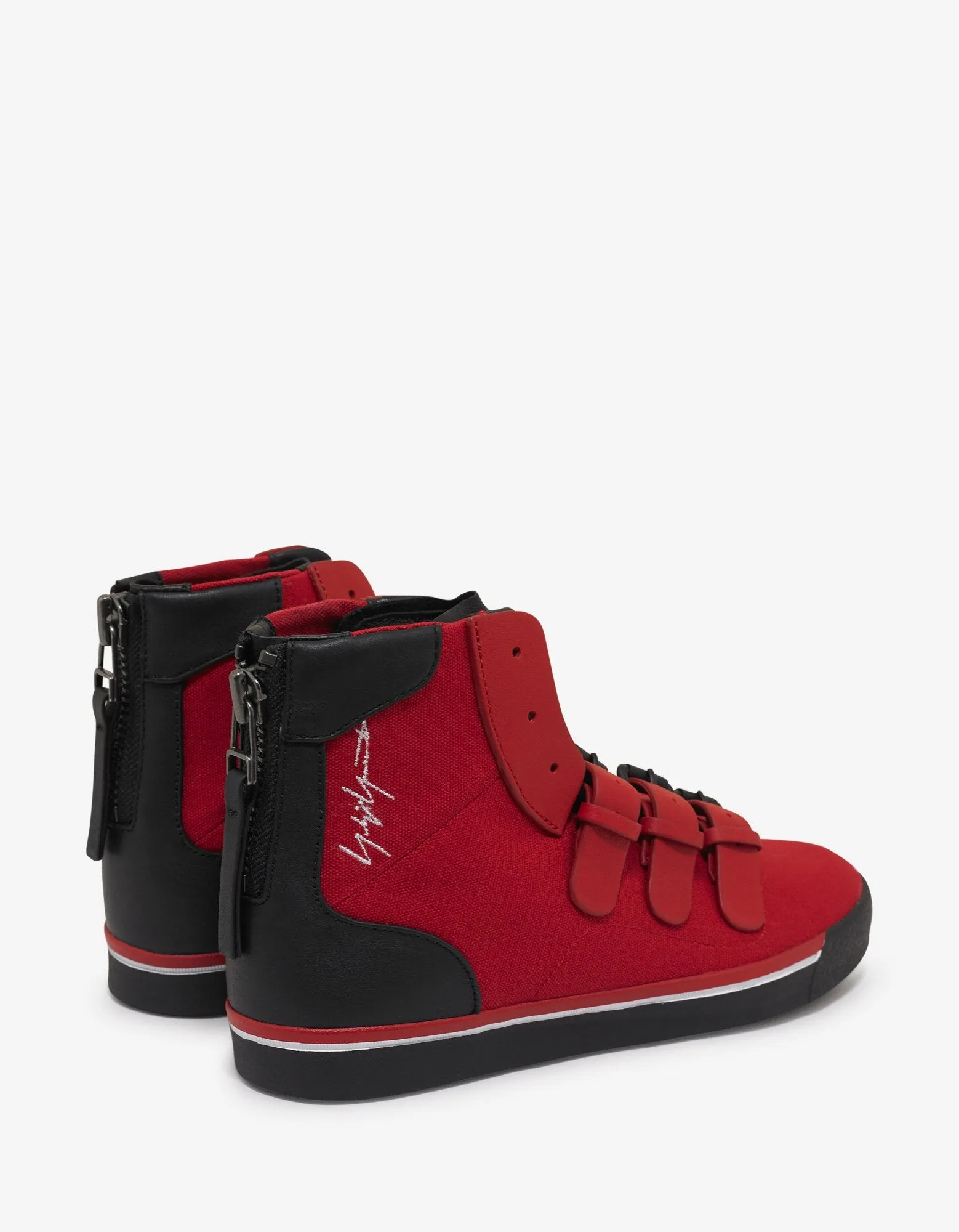 Red YY Middoberuto High Top Trainers