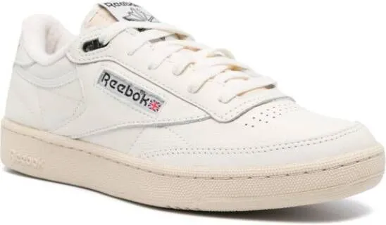 Reebok Club C lace-up leather sneakers White