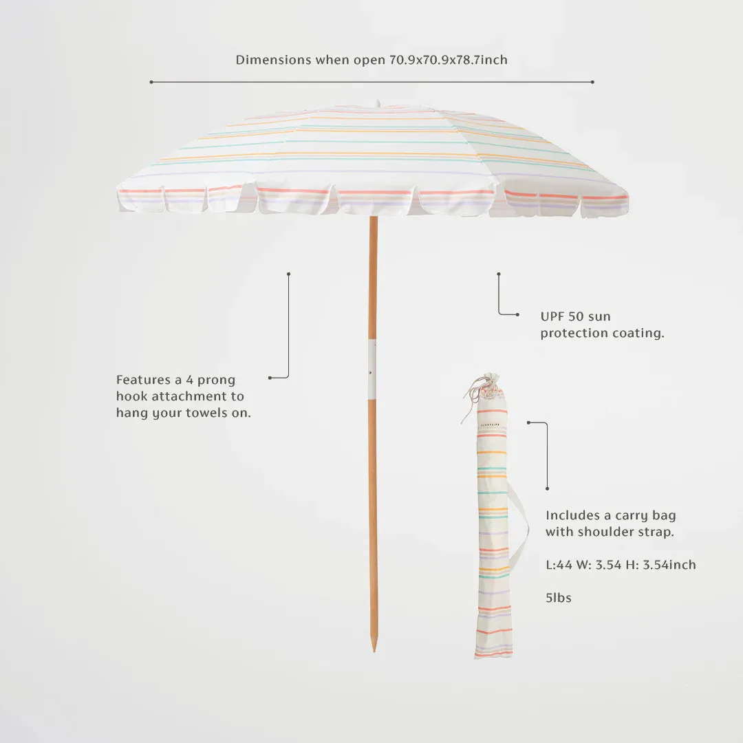 Rio Sun Beach Umbrella (Stripe)