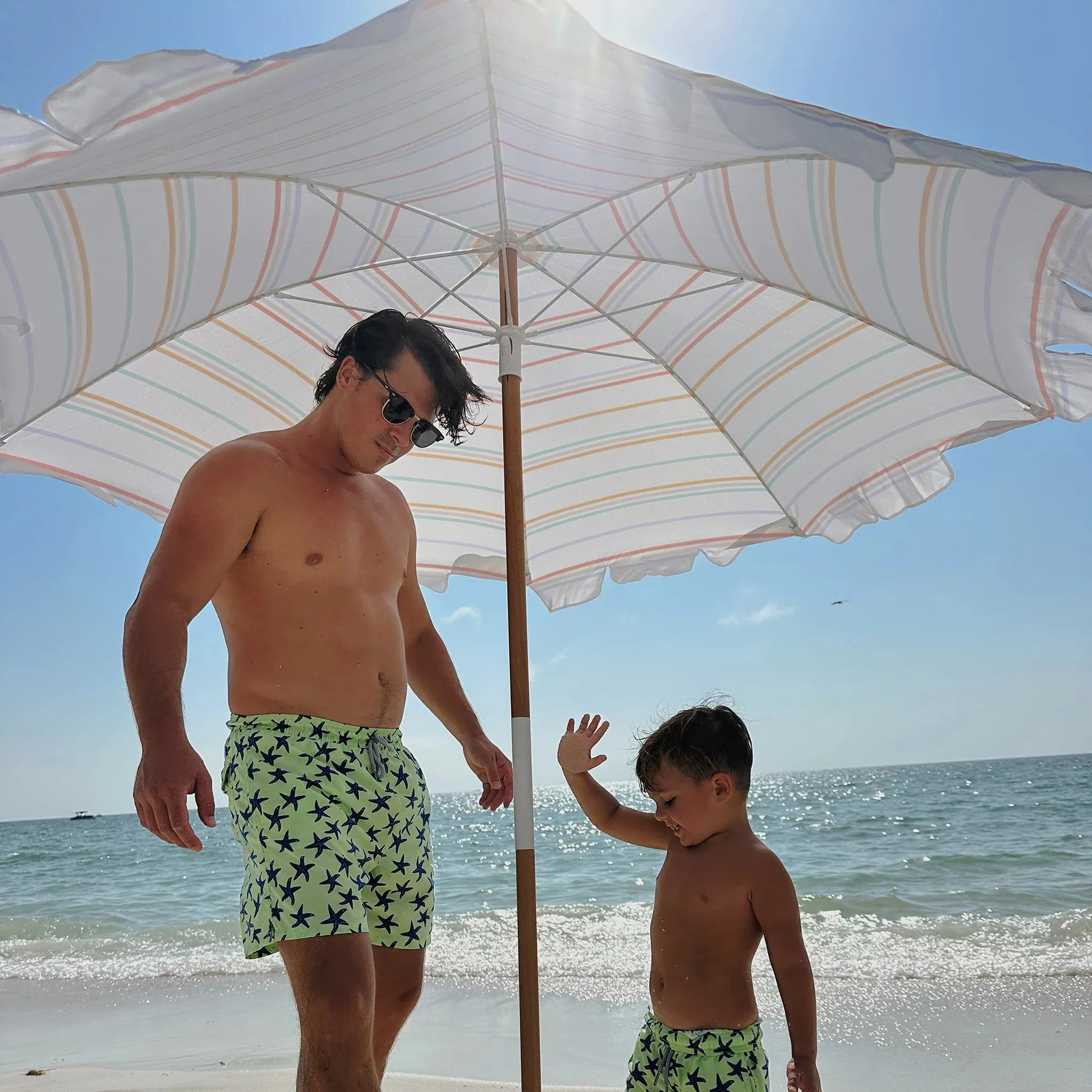 Rio Sun Beach Umbrella (Stripe)