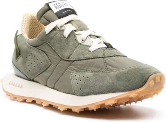 RUN OF Boscom panelled sneakers Green