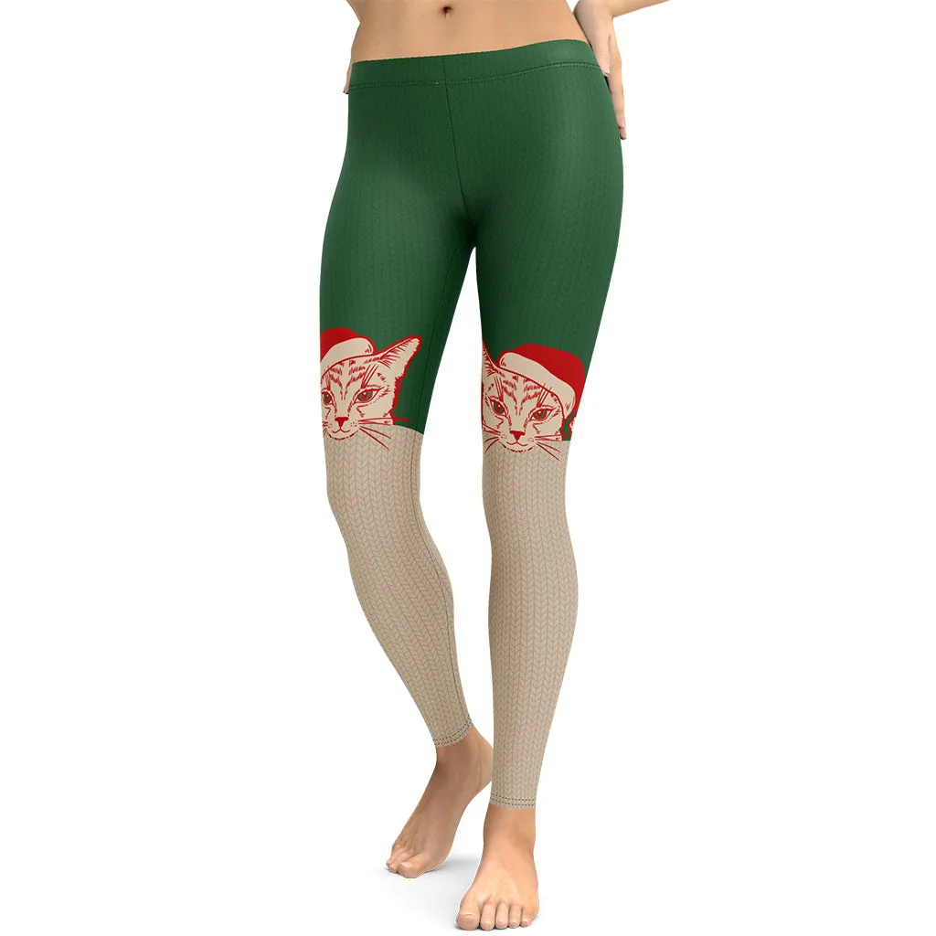 Santa Cat Leggings