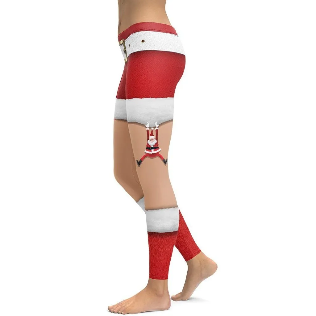 Santa Stockings Christmas Leggings