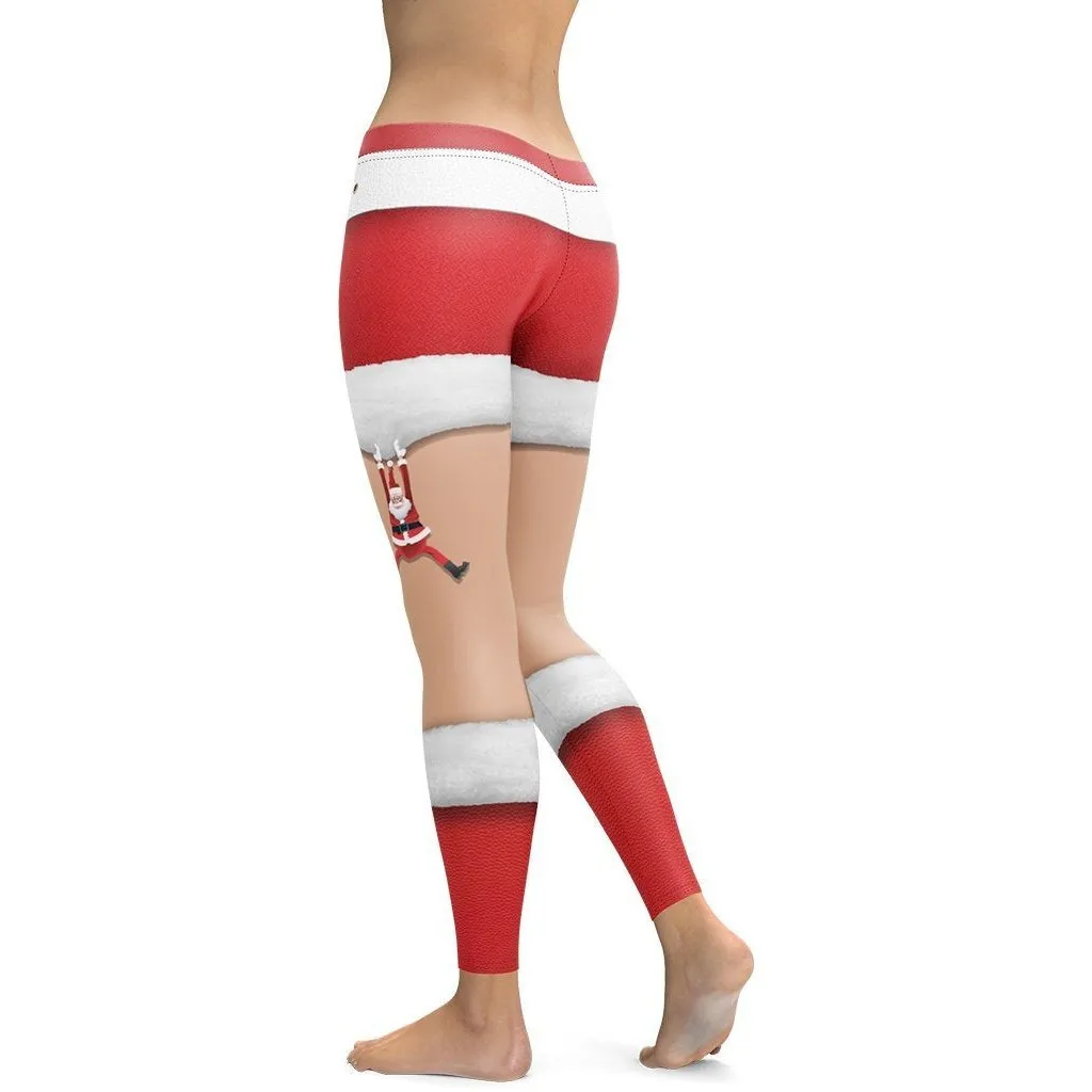 Santa Stockings Christmas Leggings