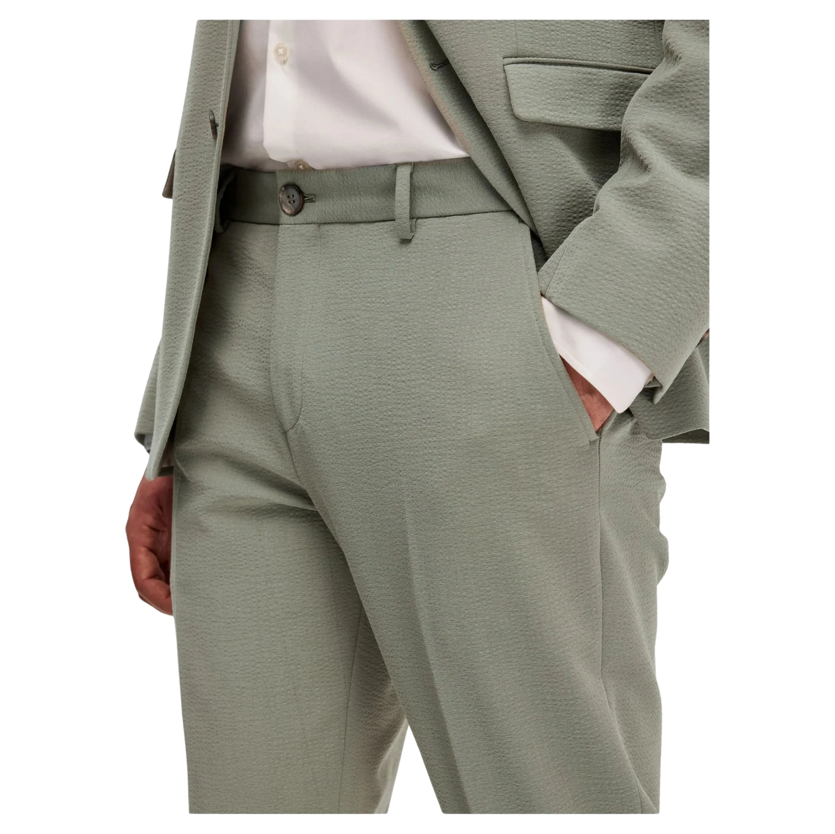 Selected Corby Seersucker Trousers