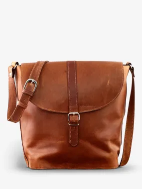 shoulder bag for woman Brown - L'Authentique - M Light Brown | PAUL MARIUS