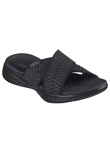 Skechers Black On-the-GO 600 Enchanted Sandals | Grattan