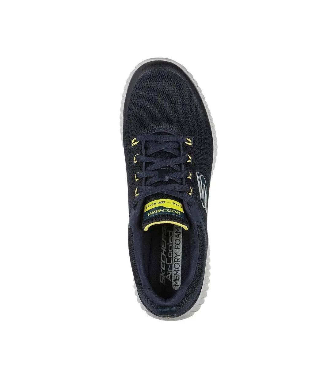 Skechers Mens Elite Flex Prime Take Over Sneakers (Navy/Yellow) - UTFS7739