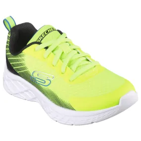 Skechers Microspec II Vovrix Trainers in Yellow and Black