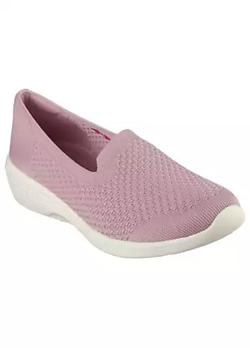 Skechers Rose Knit Arya Clear Skies Trainers | Grattan