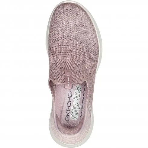 Skechers Ultra Flex 3.0 Smooth Step | Mauve | Womens Slip Ins Trainers