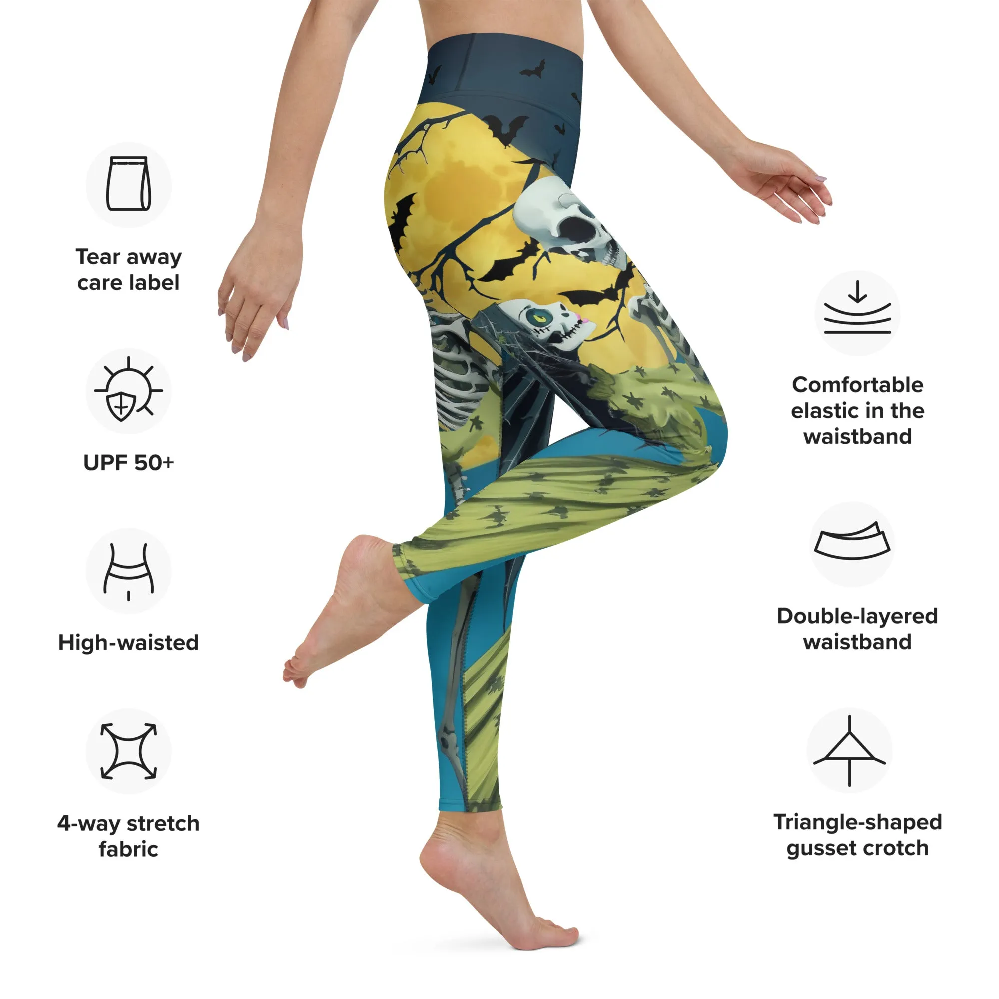 Skeleton and Zombie Yoga Leggings