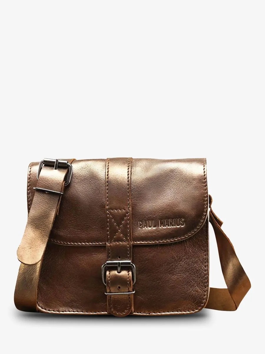 small leather shoulder bag for woman Copper - L'Essentiel Copper | PAUL MARIUS