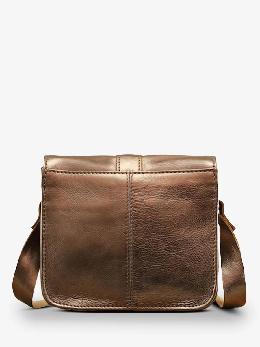 small leather shoulder bag for woman Copper - L'Essentiel Copper | PAUL MARIUS