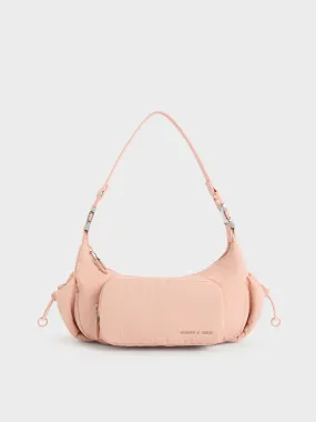 Soleil Nylon Shoulder Bag - Pink